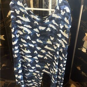 Cloud and Moon Micky Mouse Sheer Top